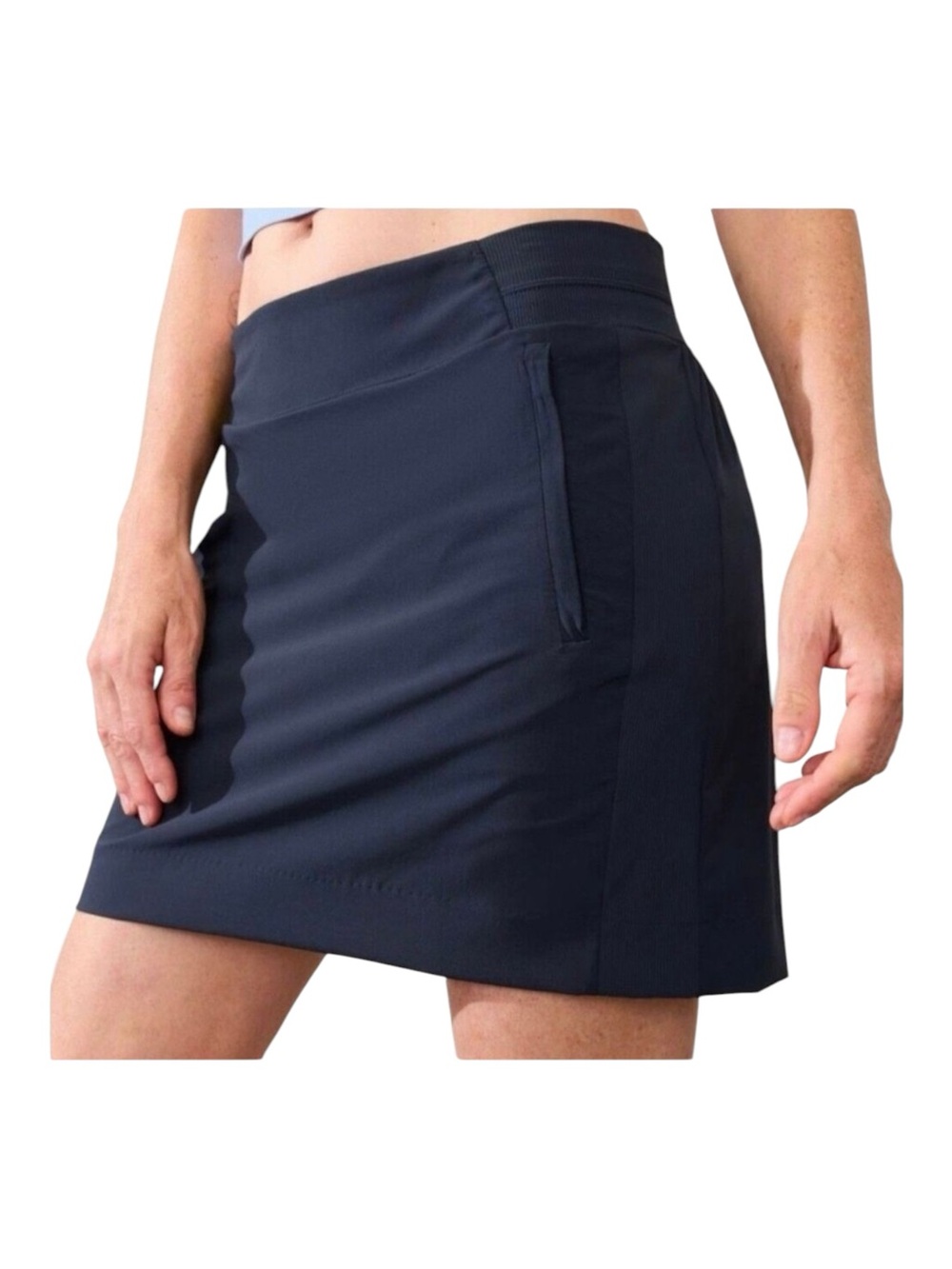 ATHLETA Navy Blue Brooklyn Skort Activewear Golf Tennis Hiking Stretch 12 Tall